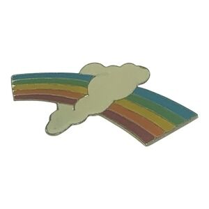Vintage Rainbow Pin Brooch Multi Color Women's Jewelry 2"